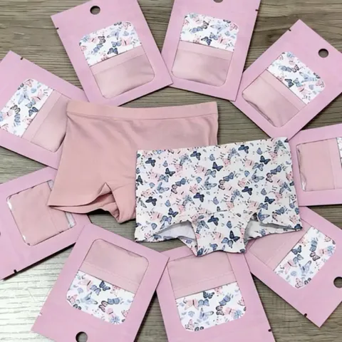 Quần chip bé gái, set 2 quần lót cotton cao cấp cho bé gái từ 8-26kg