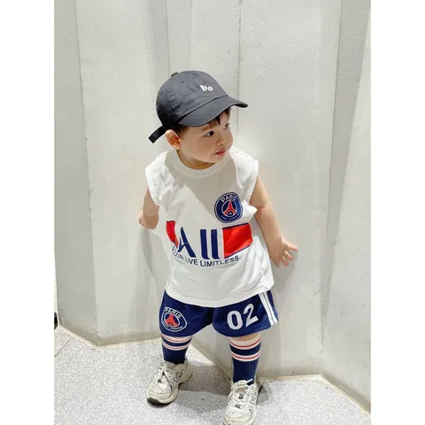 Quần áo bé trai, set bộ thun thông hơi bóng đá cho bé trai size 10-26kg