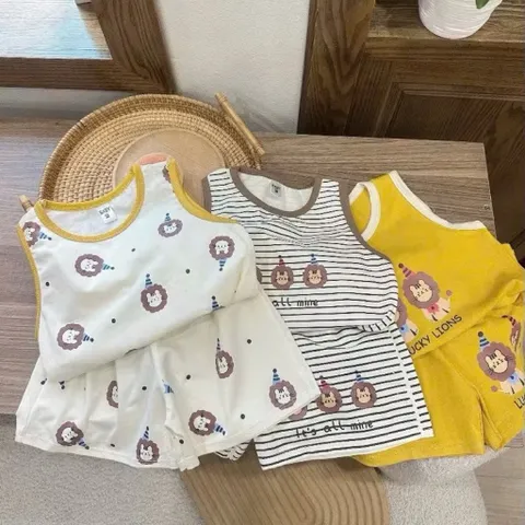 Quần áo bé trai, set bộ sát nách chất cotton siêu mát, siêu dễ thương cho bé 7-15kg