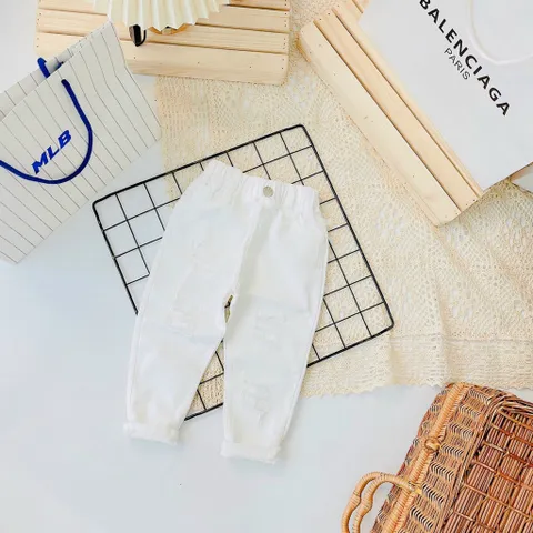 Quần kaki bé trai, quần kaki co giãn cào rách sành điệu cho bé size 8-30kg