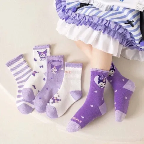Tất cho bé, set 5 đôi tất xinh cho bé trai và bé gái từ 1-12 tuổi