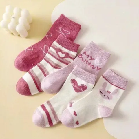 Tất cho bé, set 5 đôi tất xinh cho bé trai và bé gái từ 1-12 tuổi