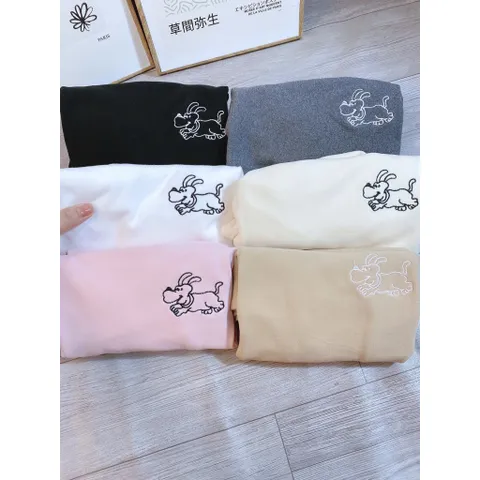 Áo giữ nhiệt cho bé, áo zip lông cao cổ 3cm thêu chú chó đáng yêu cho bé trai và bé gái size 7-18kg