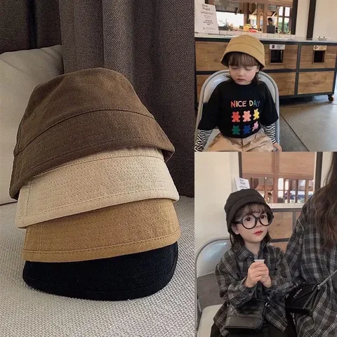 Mũ trẻ em, mũ kaki bucket 4 màu cho bé trai và bé gái từ 0-5 tuổi