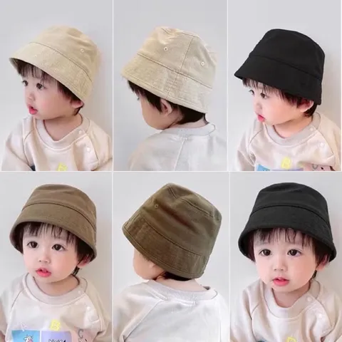 Mũ trẻ em, mũ kaki bucket 4 màu cho bé trai và bé gái từ 0-5 tuổi