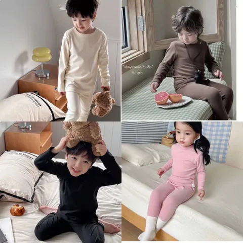 Quần áo thu đông cho bé, set bộ dài tay chất zip lông CHOU cho bé trai và bé gái size 6-27kg