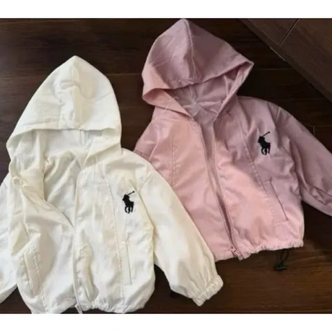 Áo khoác nhẹ, áo khoác gió 2 lớp thêu ngựa cho bé trai và bé gái size 9-27kg