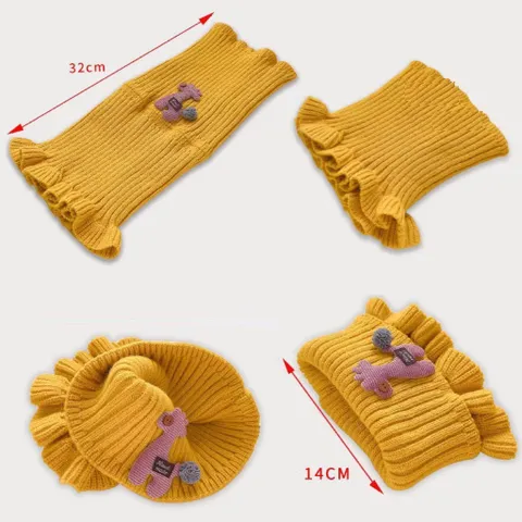 Khăn ống len cho bé trai bé gái 2-10 tuổi – Khăn cổ len giữ ấm mùa đông, chất liệu len mềm mại, co giãn tốt