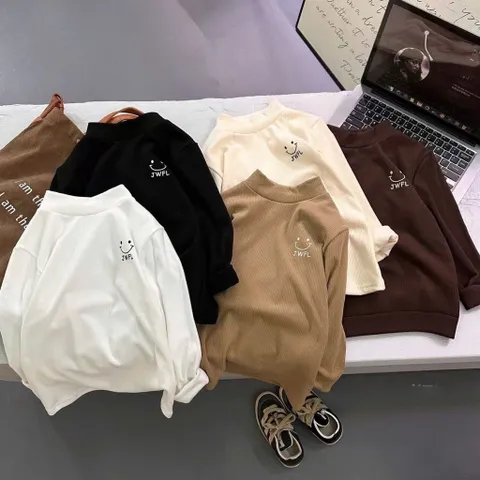 Áo giữ nhiệt cho bé, áo giữ nhiệt zip lông QCCC cho bé trai và bé gái từ 15-45kg