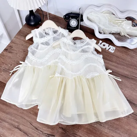 Váy bé gái, váy tơ công chúa mềm mại cho bé 10-32kg
