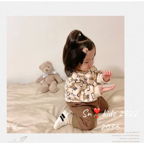 Đồ thu đông bé trai, bé gái, áo da cá gấu MINIQEE cho bé