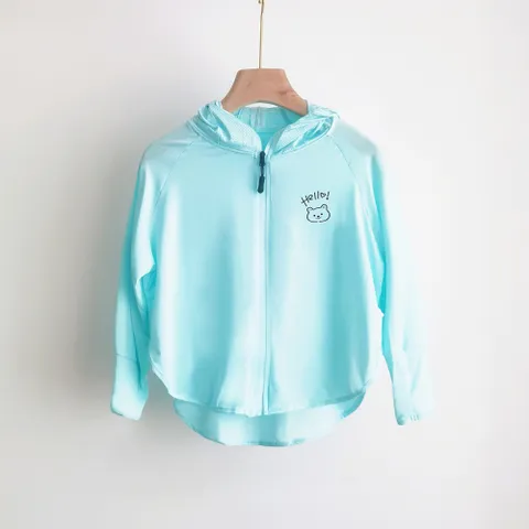 Áo chống nắng cho bé gái Hello chất thun hàn cao cấp siêu mát cho bé gái size 13-27kg, Áo khoác nắng cho bé gái