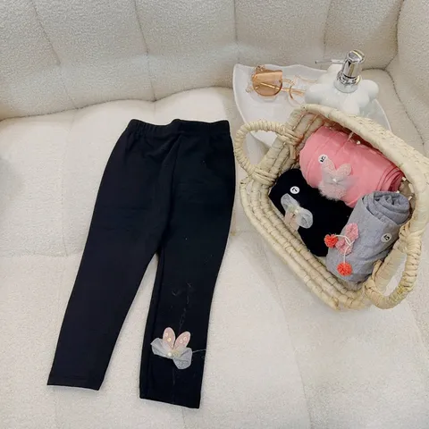 Quần legging cho bé, Quần legging nơ sz 10-32kg cho bé