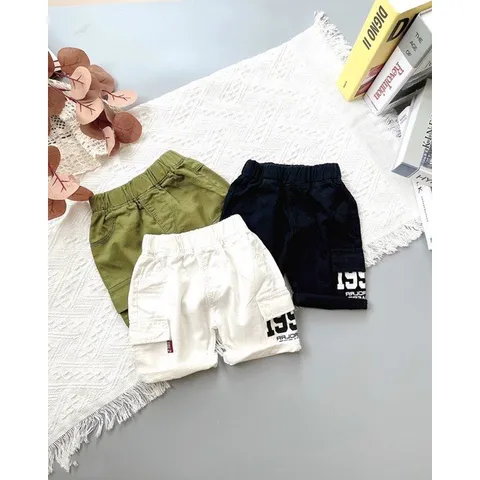 Quần short bé trai, quần short kaki túi hộp 1992 năng động cho bé size 20-35kg