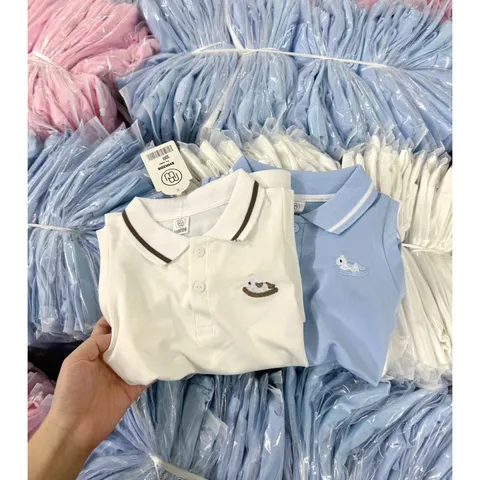 Váy bé gái, váy polo 3 màu thêu ngựa bé đi học, đi chơi cho bé 10-25kg