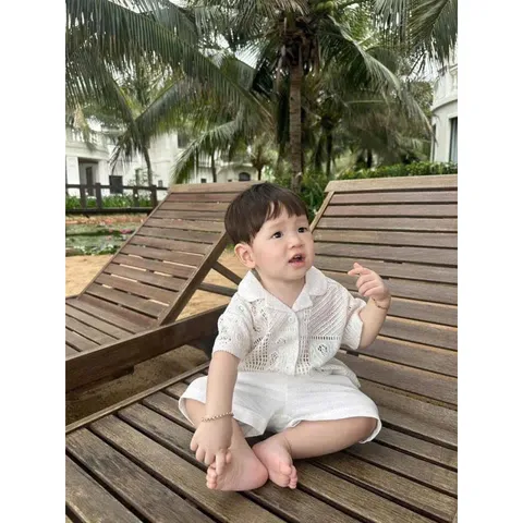Quần áo bé trai, set bộ quần áo vest đi biển cho bé 10-30kg