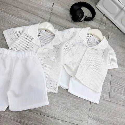 Quần áo bé trai, set bộ quần áo vest đi biển cho bé 10-30kg