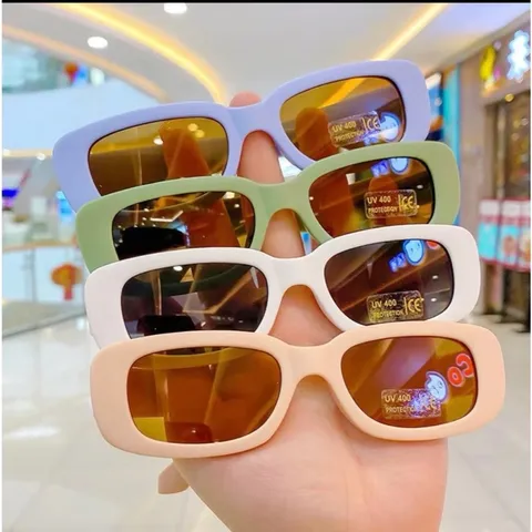 Kính trẻ em, kính mắt thời trang gọng vuông mẫu mới cho bé trai và bé gái