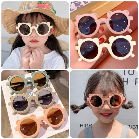 Kính trẻ em, mắt kính bé gái tai gấu