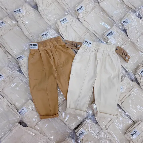 Quần dài bé trai, quần kaki loại 1 tem cạp gân trước cho bé 8-32kg