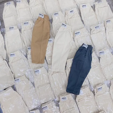 Quần dài bé trai, quần kaki loại 1 tem cạp gân trước cho bé 8-32kg