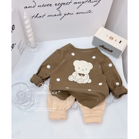 Quần áo thu đông bé trai, bộ quần áo dài tay chất zip lông 2 mặt cho bé 8-17kg