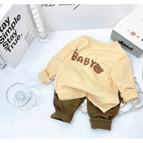 Quần áo thu đông bé trai, bộ quần áo dài tay chất zip lông 2 mặt cho bé 8-17kg