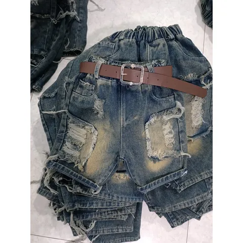 Quần đùi bé trai, quần short jean mẫu mới cho bé 10-40kg