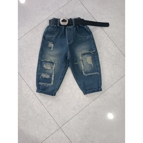 Quần dài bé trai, quần Jean loại 1 vá rách chất chơi cho bé 10-32kg