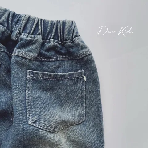 Quần dài bé trai, quần Jean trơn dáng baggy mài sáng cho bé 10-30kg