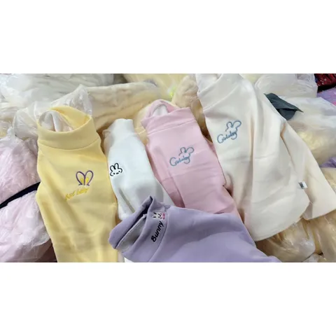 Áo giữ nhiệt cho bé, áo giữ nhiệt lót lông thêu hình dễ thương cho bé 8-18kg