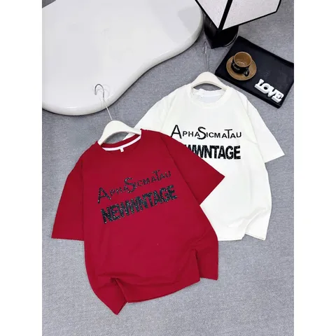 Đồ đôi mẹ và bé, áo cotton dáng rộng NEWWNTAGE cho mẹ và bé từ 10-58kg