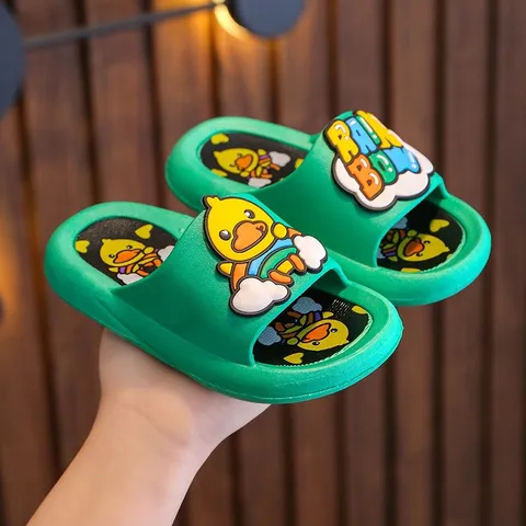 Dép trẻ em, dép nhựa quai ngang hình vịt cho bé trai, bé gái 1-5 tuổi