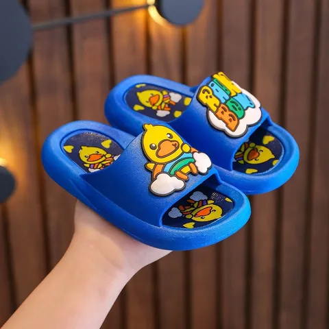 Dép trẻ em, dép nhựa quai ngang hình vịt cho bé trai, bé gái 1-5 tuổi