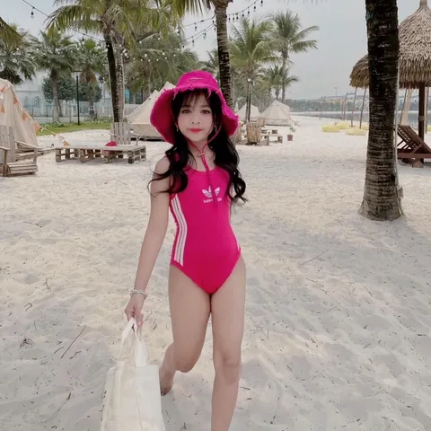 Đồ bơi bé gái, bộ bikini liền thân họa tiết chữ Balanciiaa cho bé 8-30kg