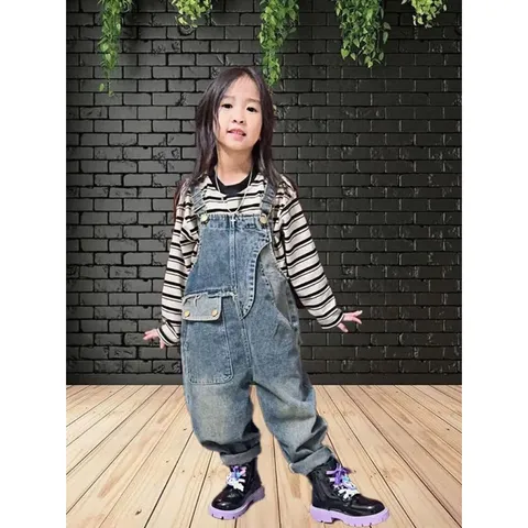 Quần dài bé gái, quần yếm Jean Hàn quốc cho bé gái 10-30kg