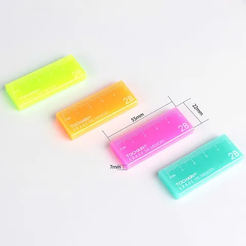 Gôm Tẩy Chì 2B Hình Thước Kẻ Tochain Erase The Memory Tẩy Sạch Ít Bụi Nhỏ Gọn Dễ Thương Cho Học Sinh