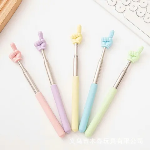 Que Chỉ Bảng Inox 69cm Có Thể Thu Gọn Hình Bàn Tay Tay Cầm Chống Trượt Dễ Điều Chỉnh Cho Giáo Viên Học Sinh