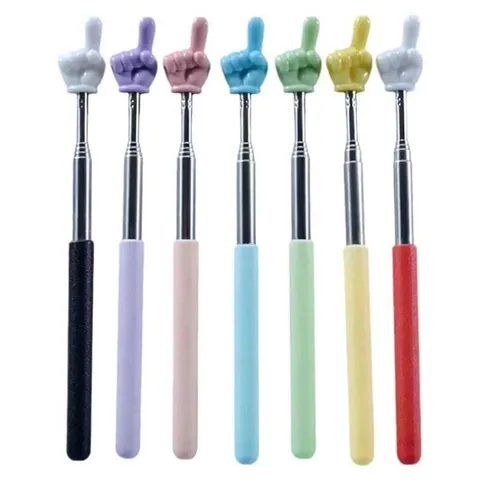 Que Chỉ Bảng Inox 69cm Có Thể Thu Gọn Hình Bàn Tay Tay Cầm Chống Trượt Dễ Điều Chỉnh Cho Giáo Viên Học Sinh