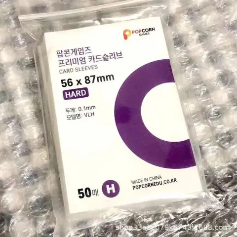 sleeves popcorn 56x87mm 50 tấm màu tím bọc card photocard thẻ bài sưu tầm