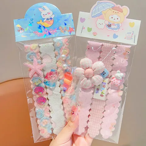 Hàn Quốc Velcro Băng Đô Ren Hoa Magic Dán Dính Dán Băng Đô Phụ Kiện Tóc Cho Bé