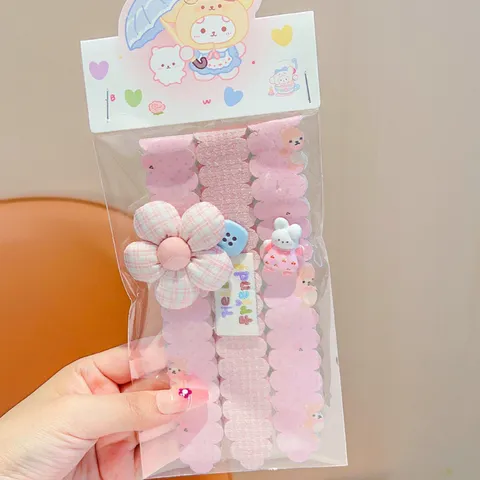 Hàn Quốc Velcro Băng Đô Ren Hoa Magic Dán Dính Dán Băng Đô Phụ Kiện Tóc Cho Bé