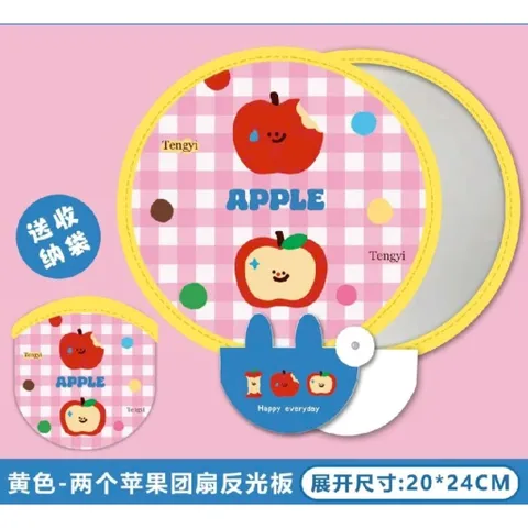 Quạt Vải Xếp Hắt Sáng Phản Quang Cầm Tay Mini Cabybara Loopy Mini Sario Gấp Gọn Tự Bung Di Động Cho Học Sinh Văn Phòng