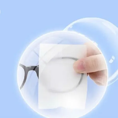 Hộp 100 Khăn Lau Kính Nano Ướt Dùng 1 Lần Chống Bám Hơi Nước, Chống Mờ Sương Cho Kính Mắt, Màn Hình Điện Thoại, Laptop
