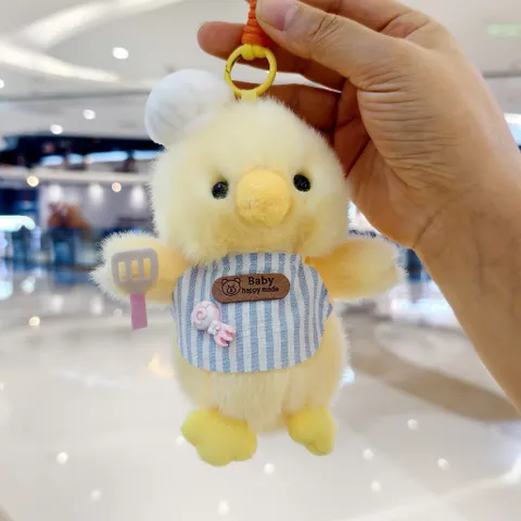 Móc Khóa Thú Bông Siêu Đầu Bếp 13cm Kèm Dây Thừng, Móc Treo Balo Túi Xách Chìa Khóa Dễ Thương Hot Trend Quà Tặng Cute