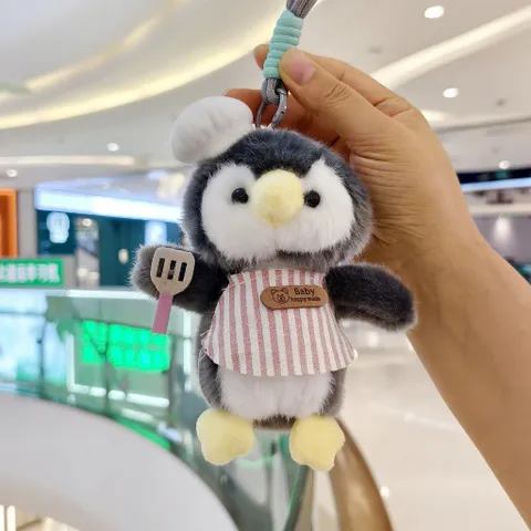 Móc Khóa Thú Bông Siêu Đầu Bếp 13cm Kèm Dây Thừng, Móc Treo Balo Túi Xách Chìa Khóa Dễ Thương Hot Trend Quà Tặng Cute
