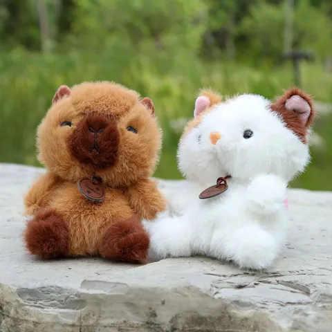 Móc Khóa Thú Bông Lông Siêu Mịn Có Hạt Thơm 12cm 65g Treo Chìa Khóa Balo Túi Xách Phụ Kiện Cute Quà Tặng Dễ Thương