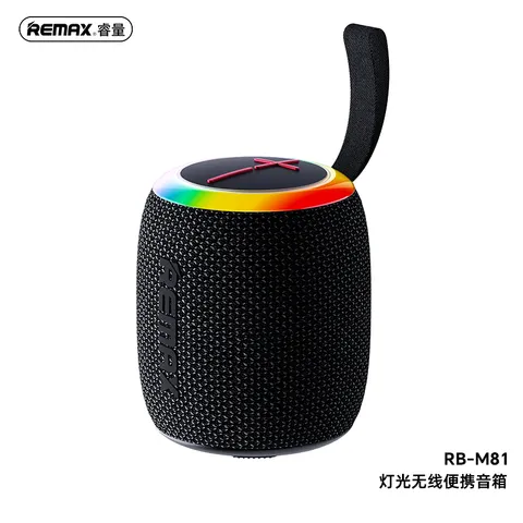 Loa Bluetooth REMAX RB-M81 7W, Đèn LED Party Light, Hỗ Trợ Bluetooth USB TF FM, Âm Thanh Mạnh Mẽ (P134168)
