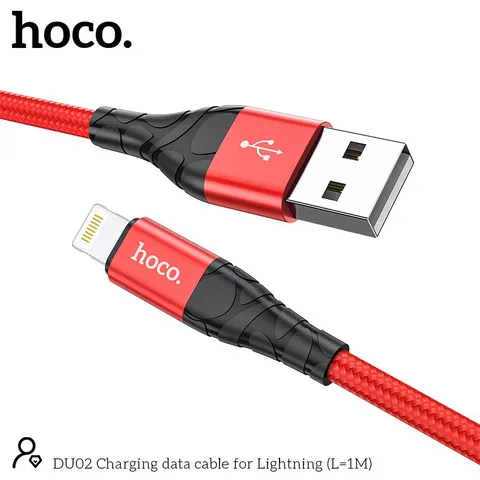 Cáp Sạc DU02 Charging data cable (USB) dây dù chống đứt chống rối, Sạc Nhanh, Ổn Định (P134127)
