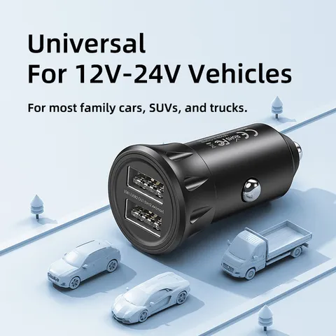 Tẩu Sạc Ô Tô Remax RCC236 Vanguard 2 Cổng USB 2.4A, Sạc Nhanh 12V-24V, Tương Thích Nhiều Thiết Bị (P134091)